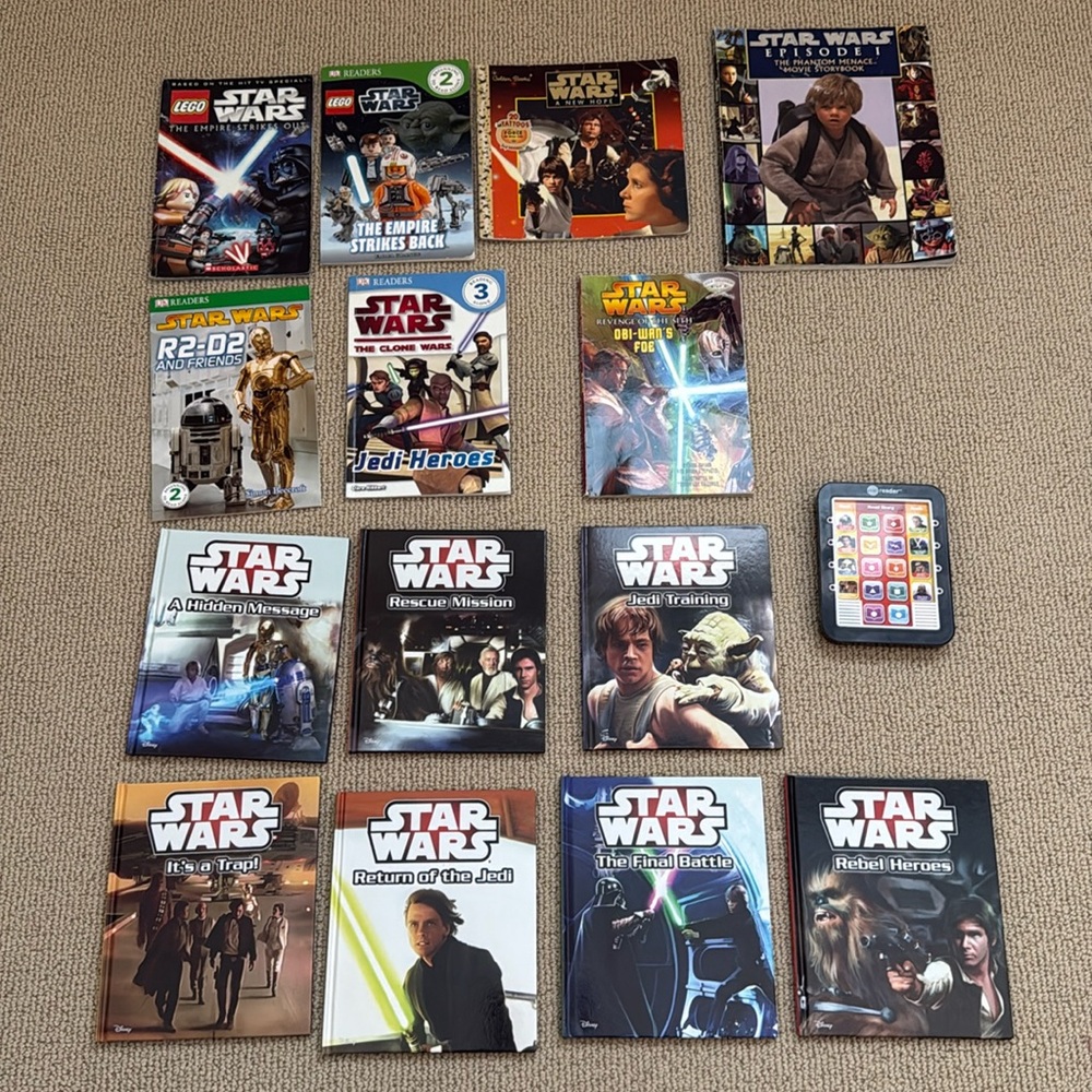14 STAR WARS Books - 7 Story Reader Me Books + 7 More Books